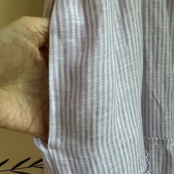 Hill House Ellie Nap Dress - Lilac Stripe. M. NWOT - Picture 7 of 10